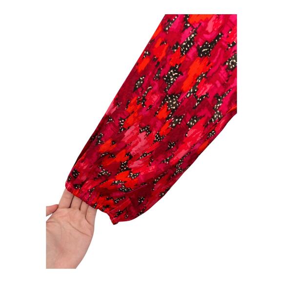 Nic + Zoe dress Mix and Mingle Abstract print red size Medium M - Picture 4 of 8
